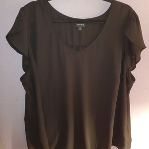 Black tulip shelve blouse